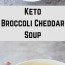 Broccoli Cheddar Soup