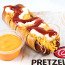 Cheesy Bacon Pretzel Dog