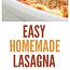 Homemade Lasagna