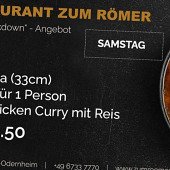 ZUM RÖMER -Pizza, Indisch